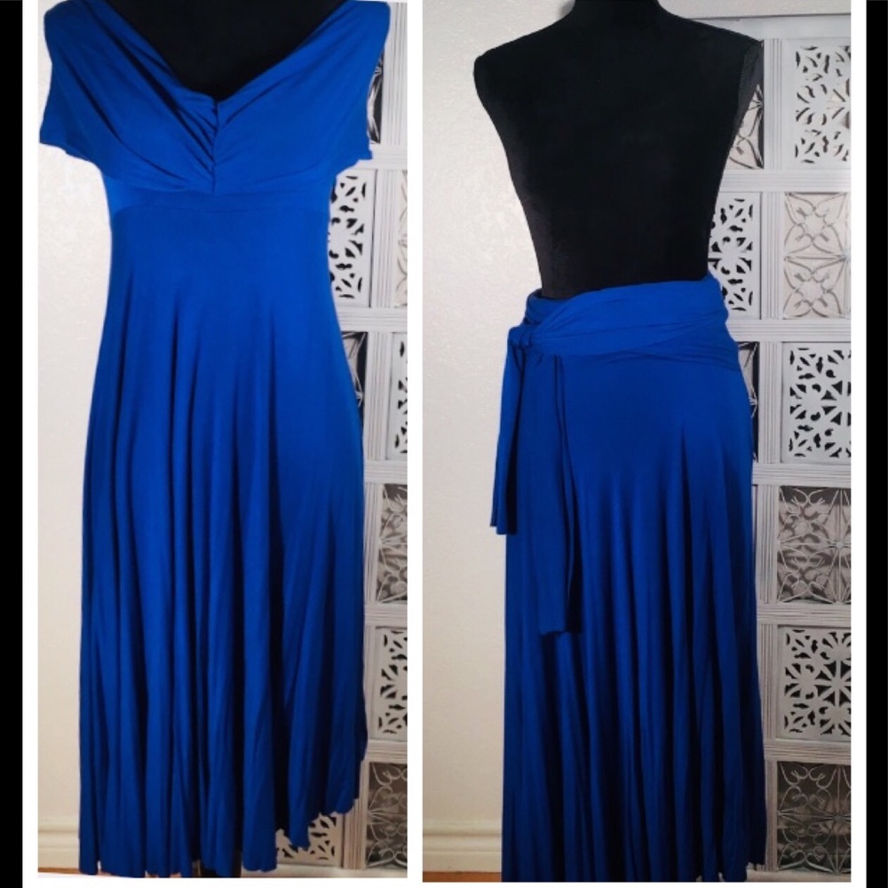 Elan Royal Blue Infinity Dress/Swim Coverup - Picture 5 of 7